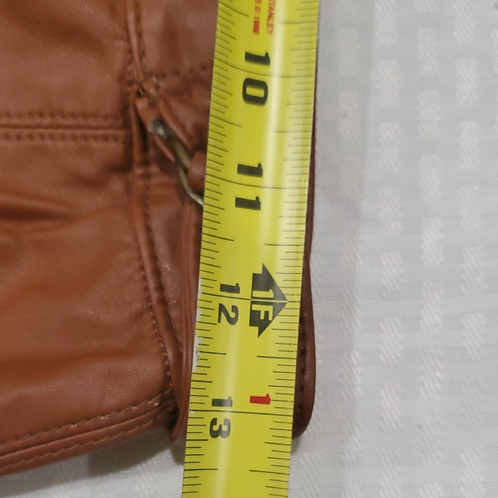 Free People Tan Brown  Mini Skirt with Zipper Detail - Picture 7 of 10